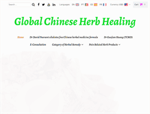 Tablet Screenshot of globalchineseherbhealing.com